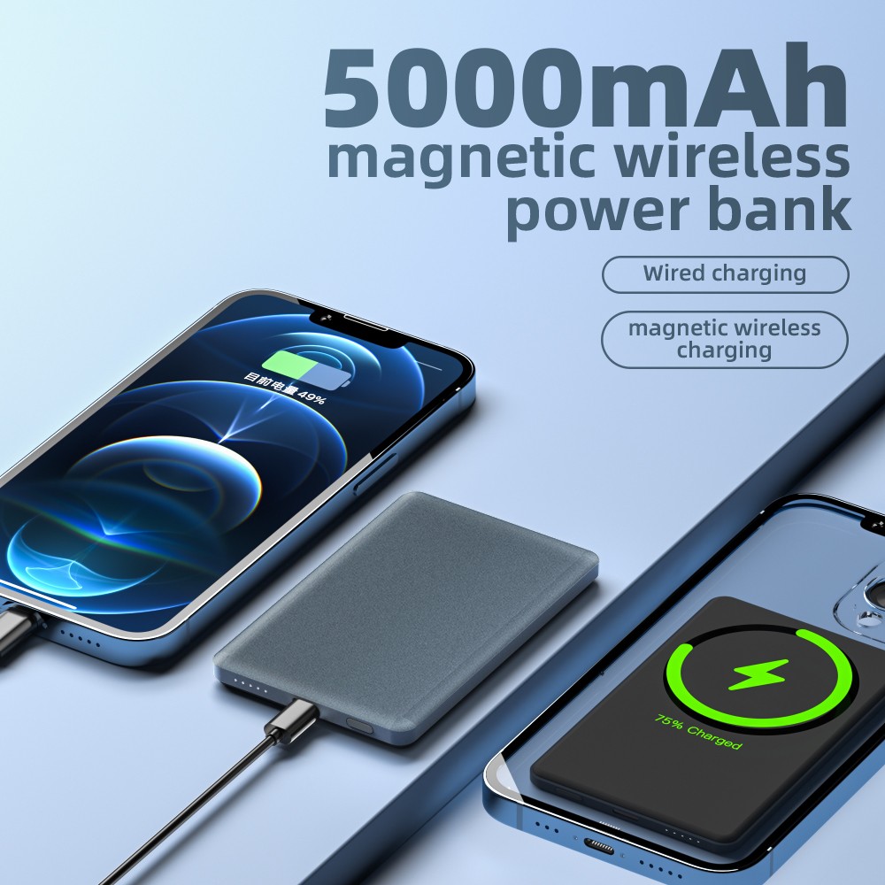 Ally Magnetic Power Bank-Packed 5000mAh Capacity